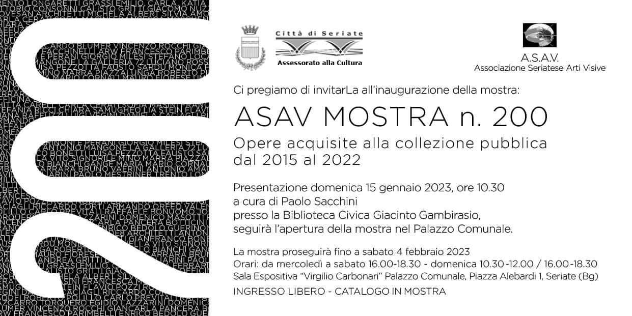 Read more about the article ASAV – Mostra Collettiva n.200